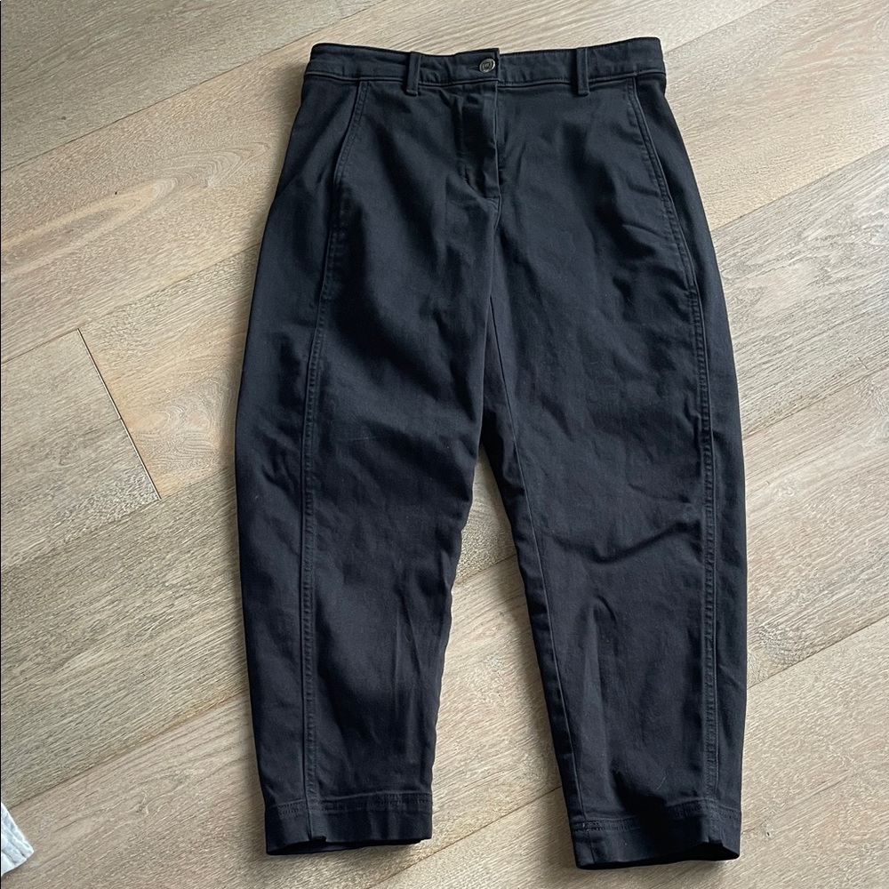 Banana Republic Black Barrel Leg Pants